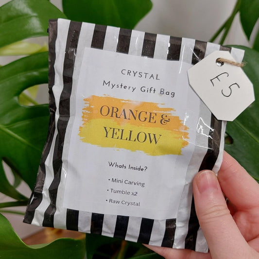Orange & Yellow Mystery Crystal Gift Bag