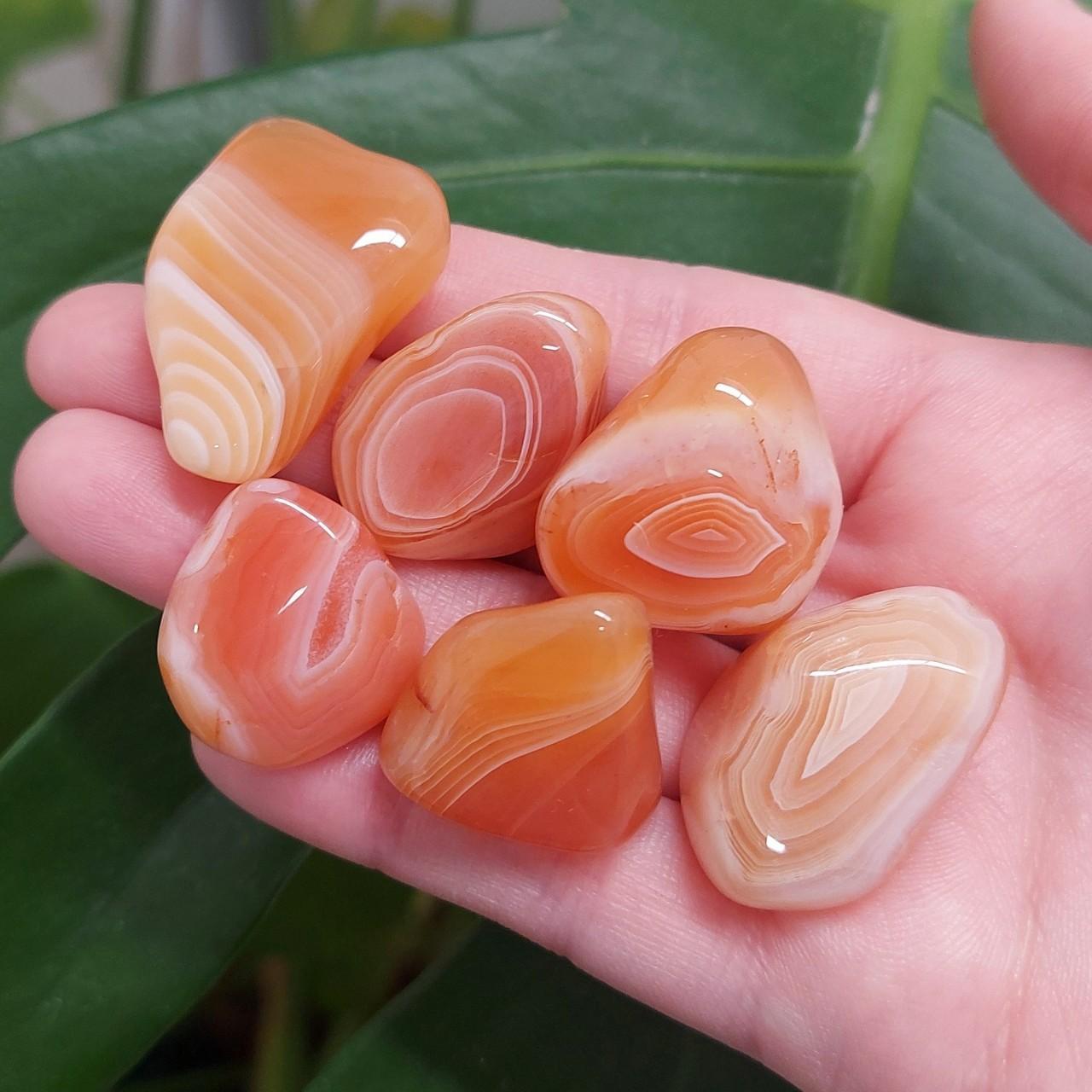 Banded Carnelian Tumble