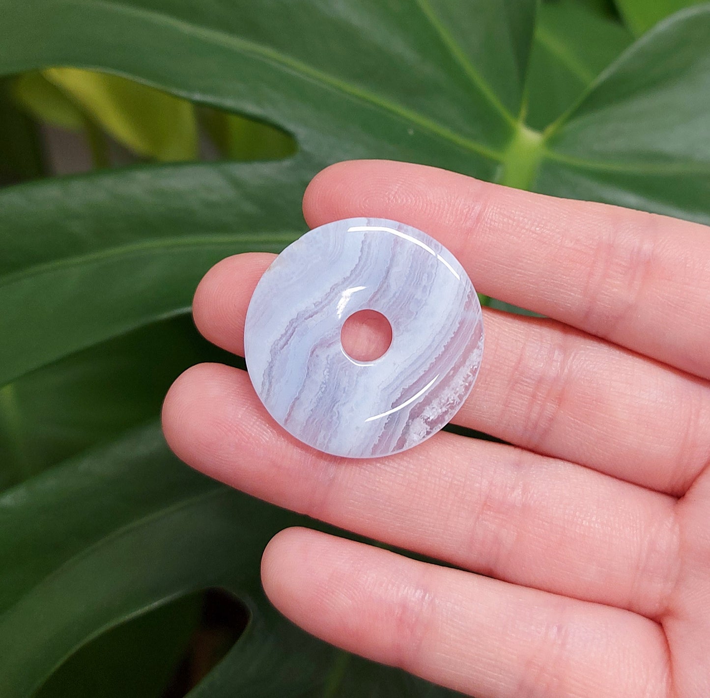 Blue Lace Agate Donut