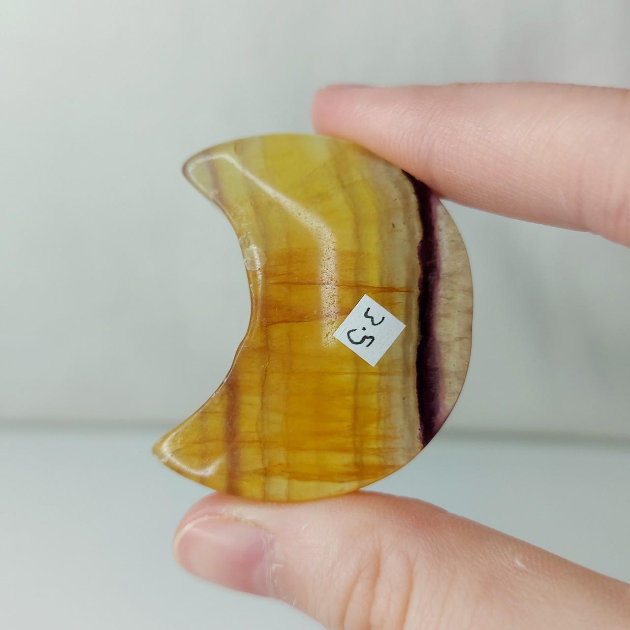 Yellow Fluorite Moon