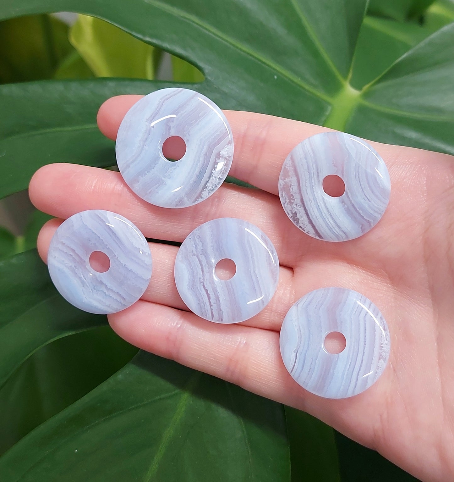 Blue Lace Agate Donut