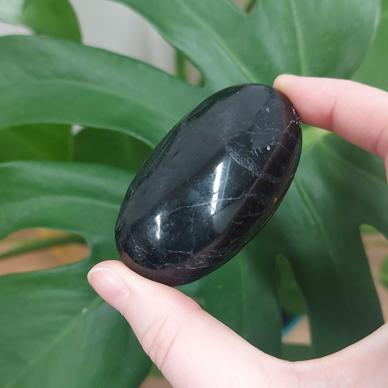Black Tourmaline Palm Stone