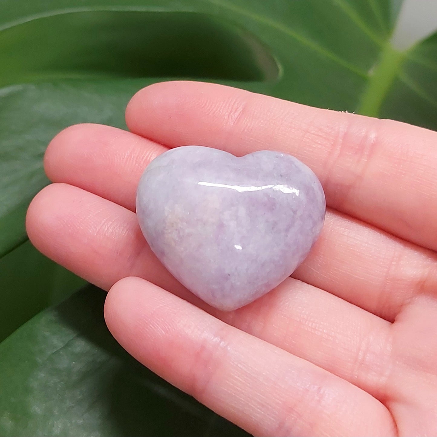 Lepidolite Heart