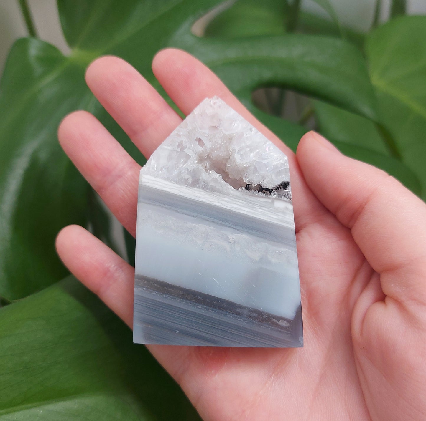 Druzy Agate Tower