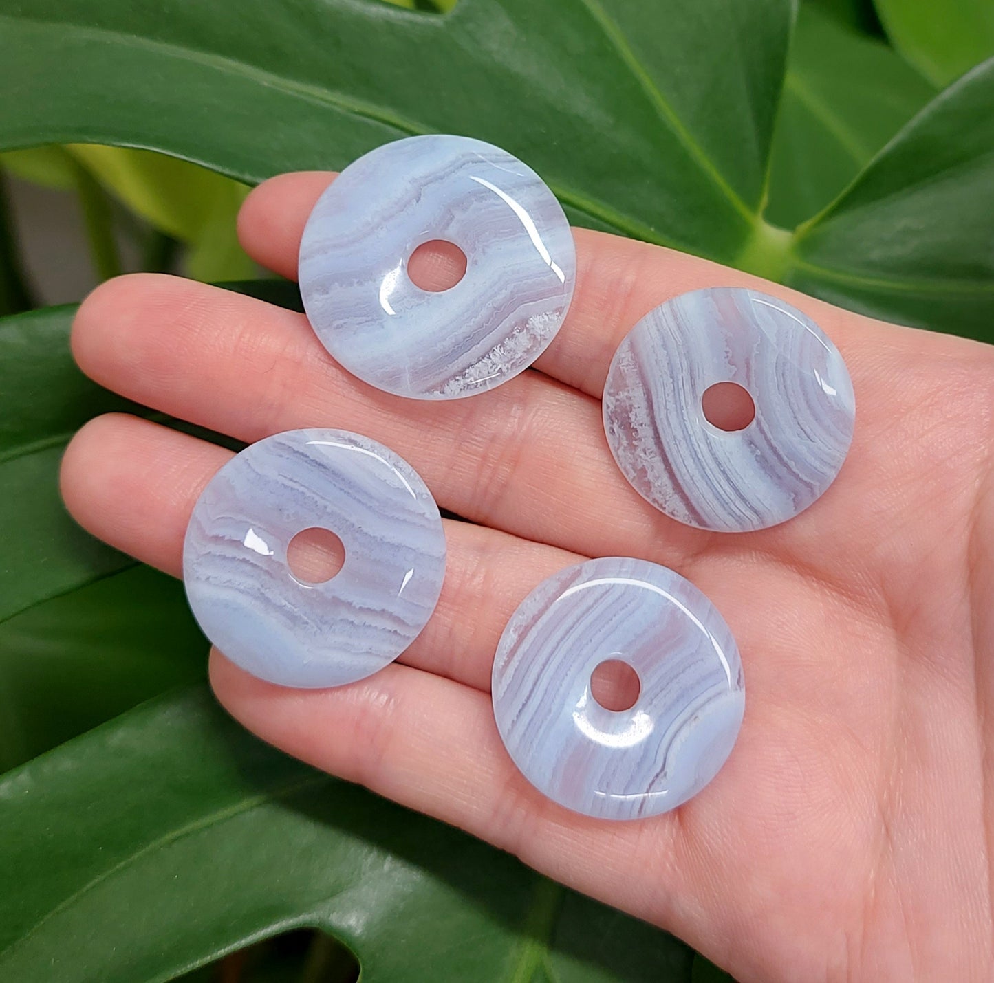 Blue Lace Agate Donut