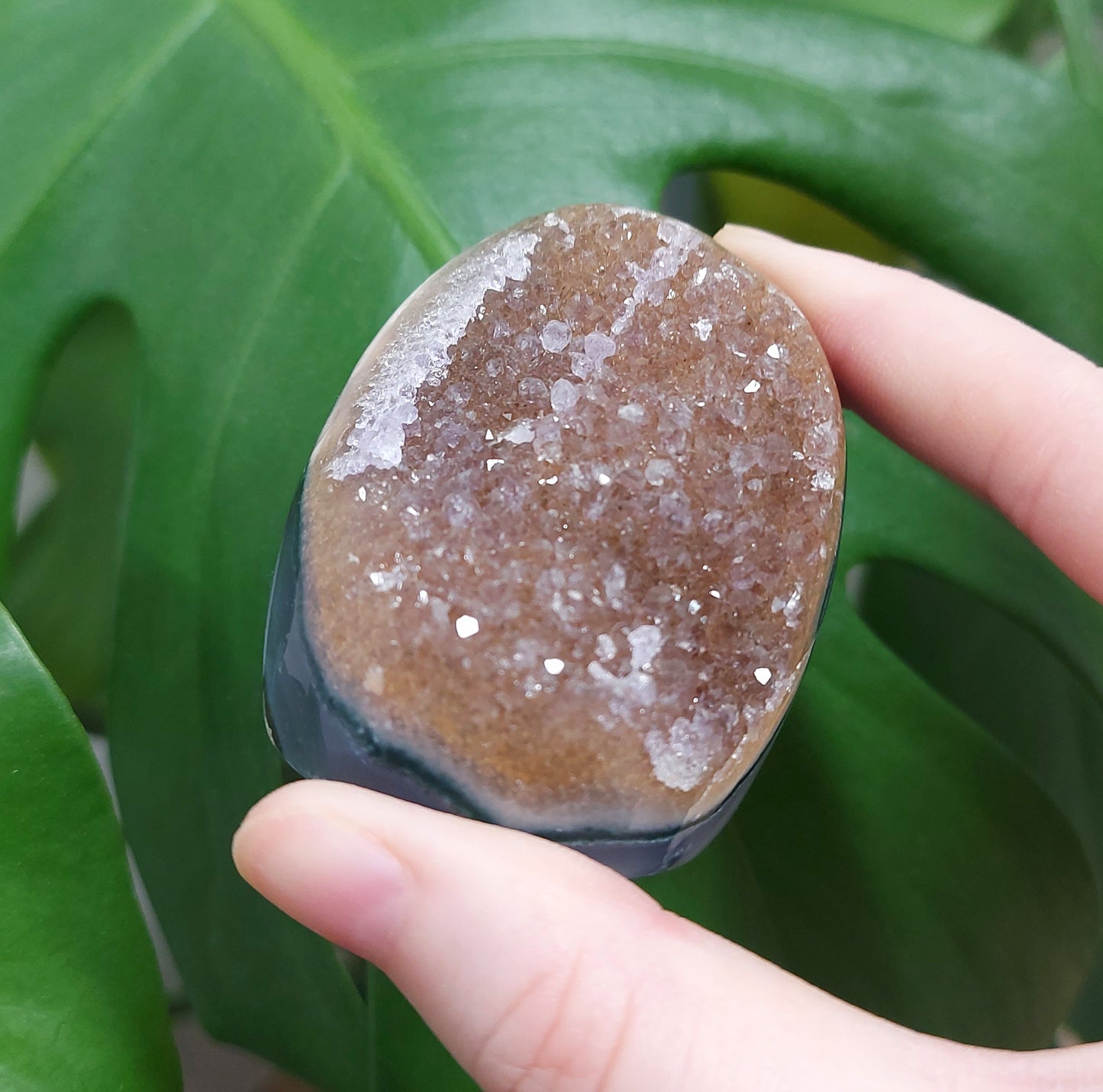 Rainbow Sugar Amethyst Cutbase - Orange
