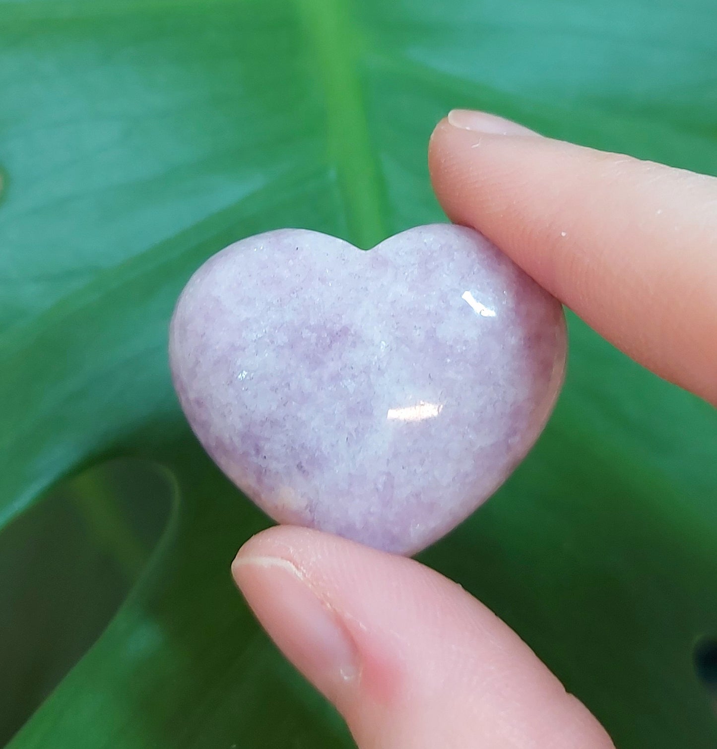 Lepidolite Heart