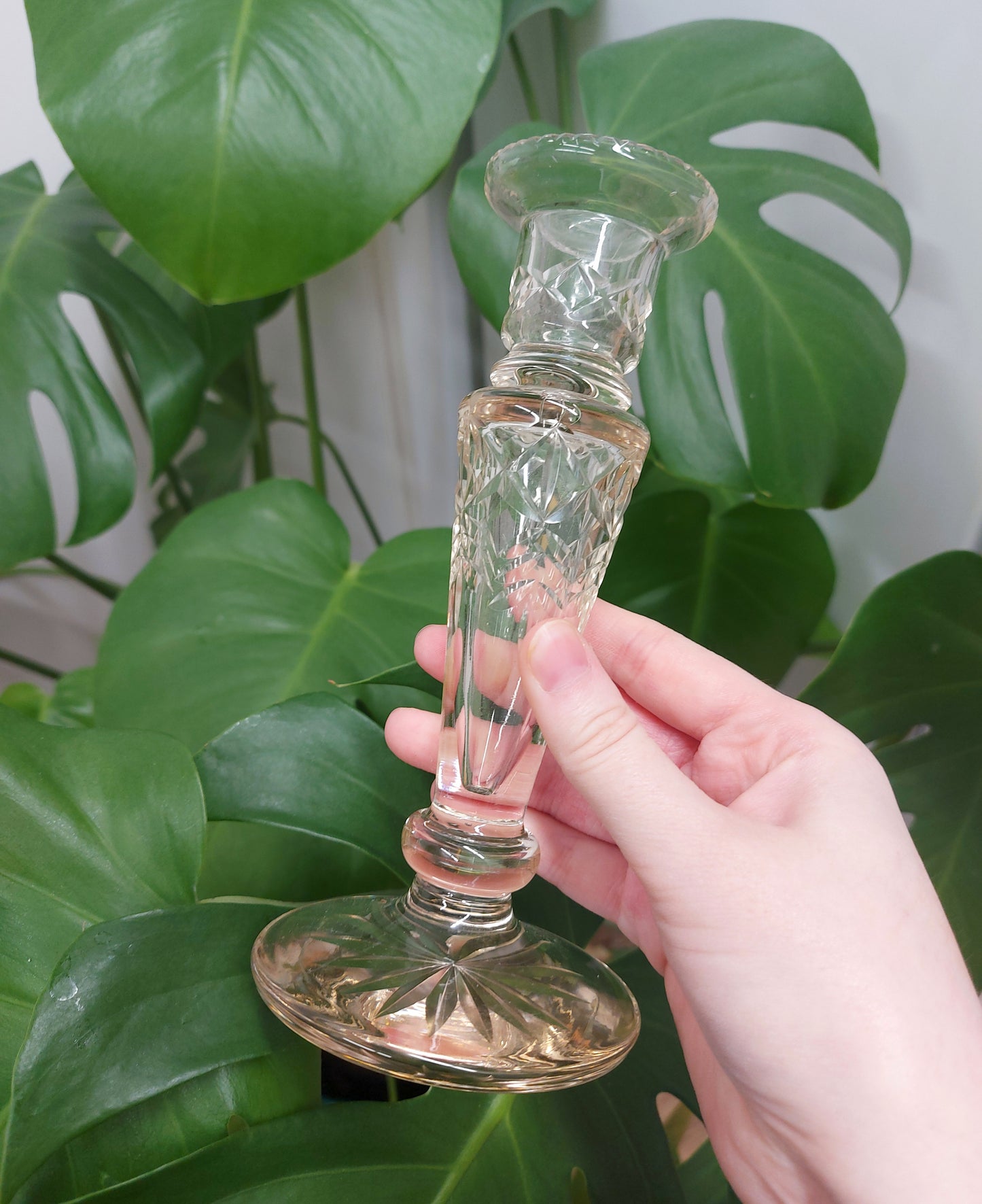 Glass Sphere Stand / Candlestick