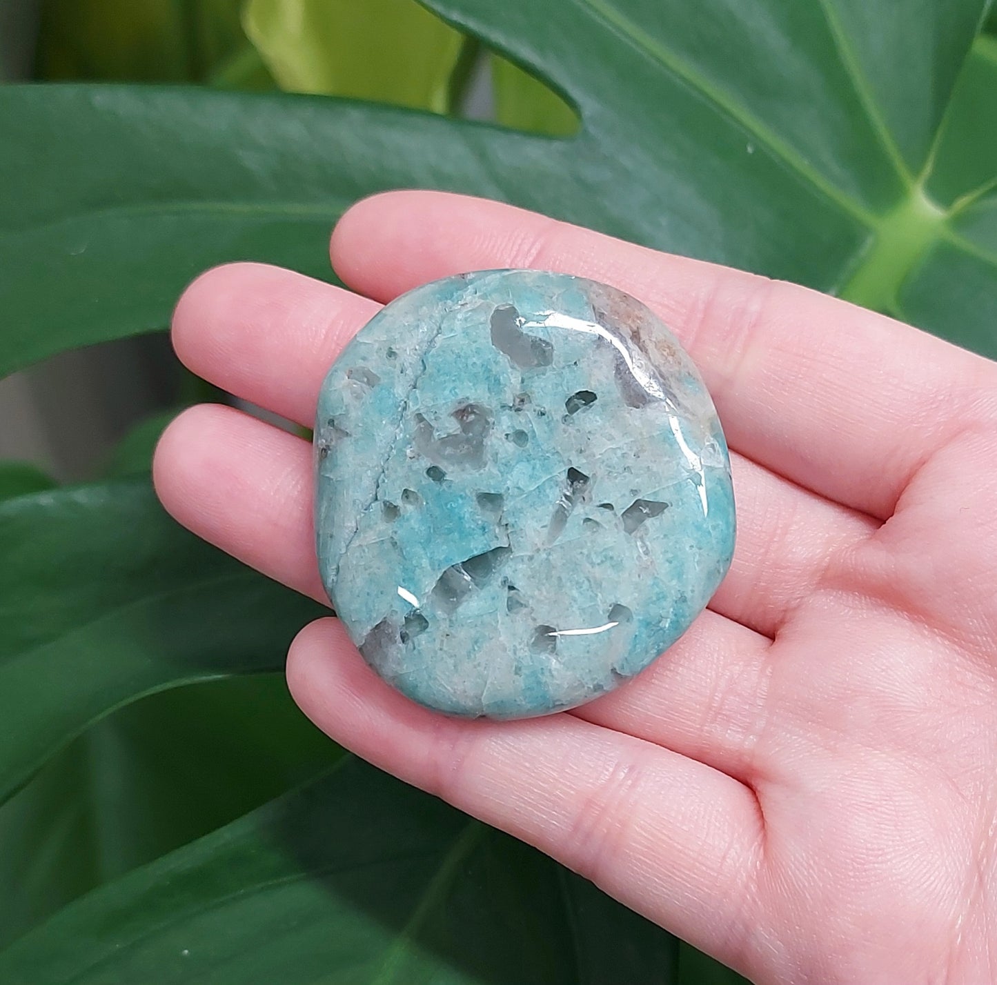 Amazonite Flat Stone