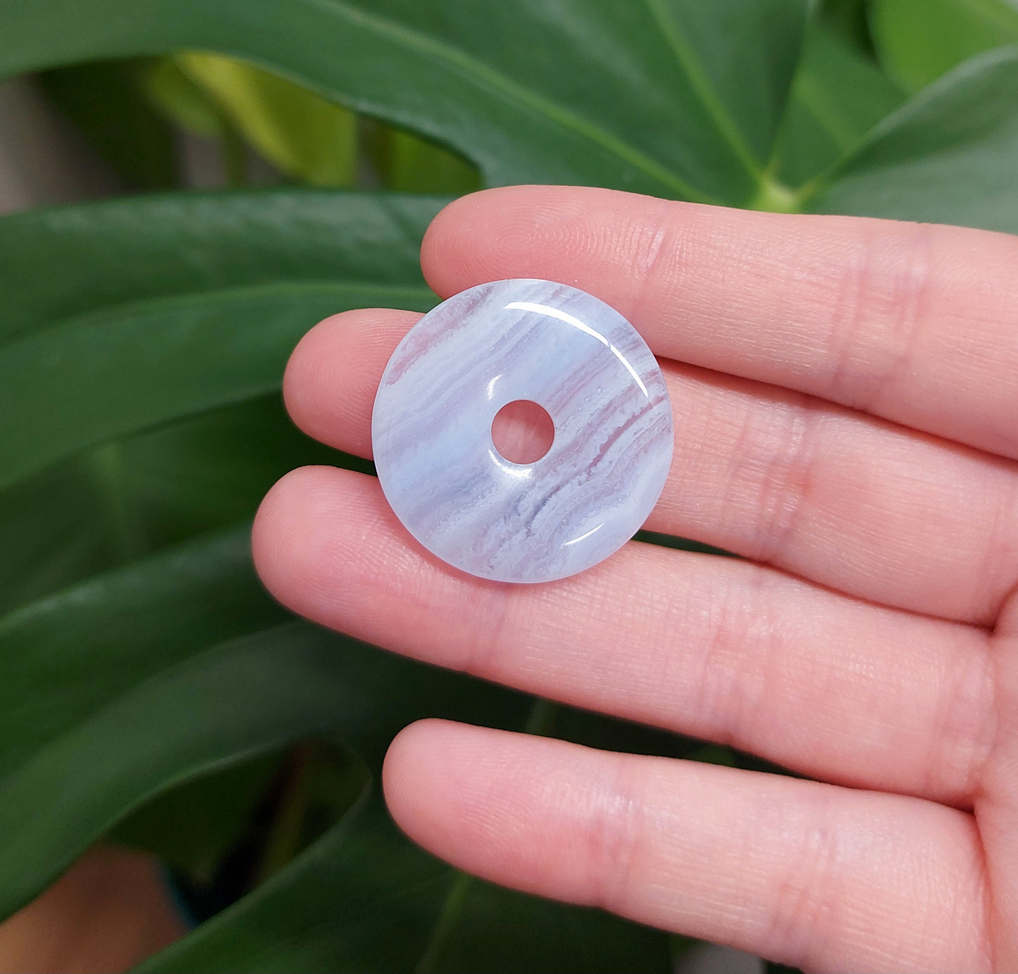 Blue Lace Agate Donut