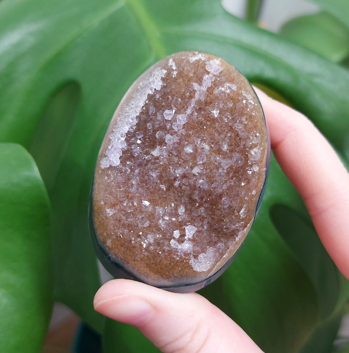 Rainbow Sugar Amethyst Cutbase - Orange