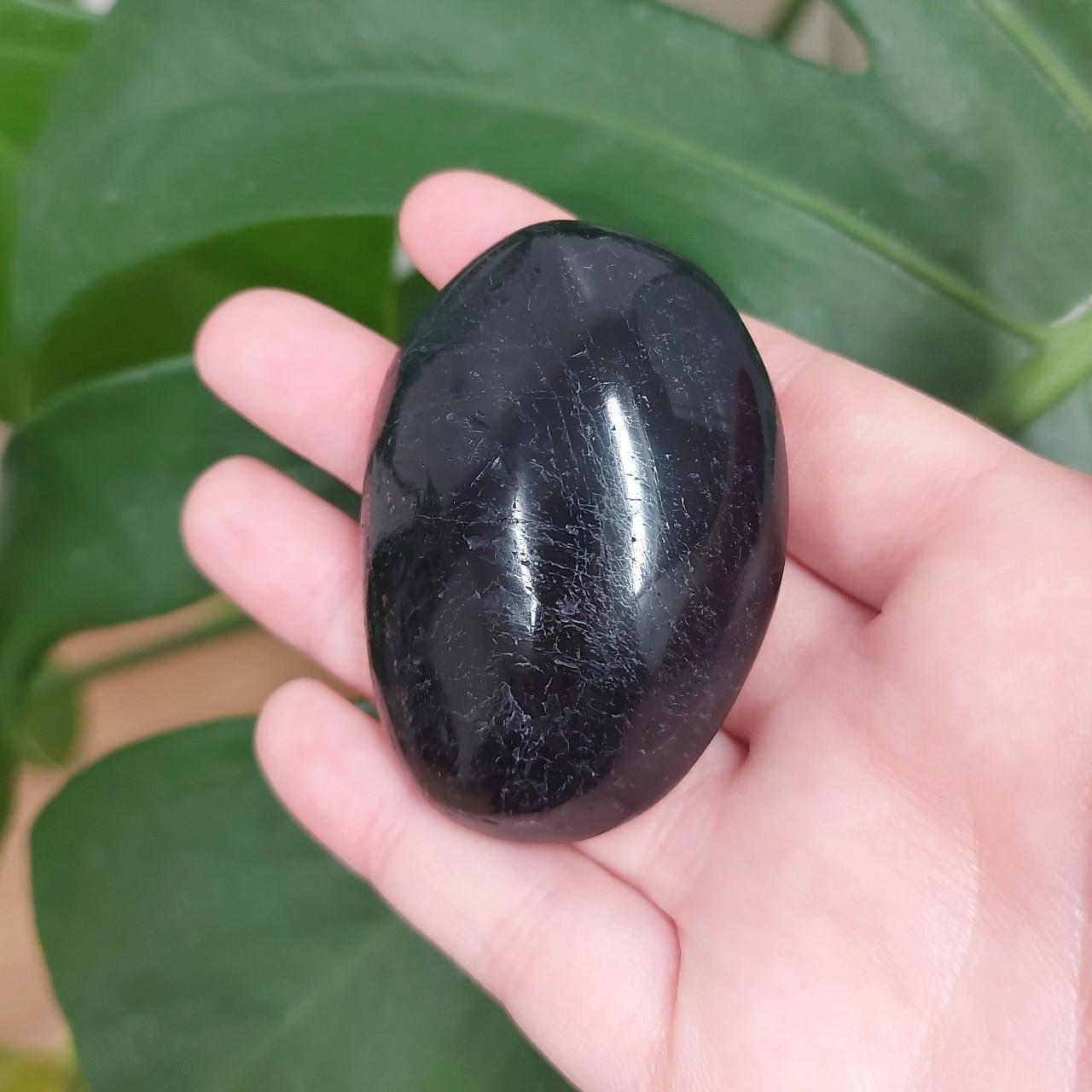 Black Tourmaline Palm Stone
