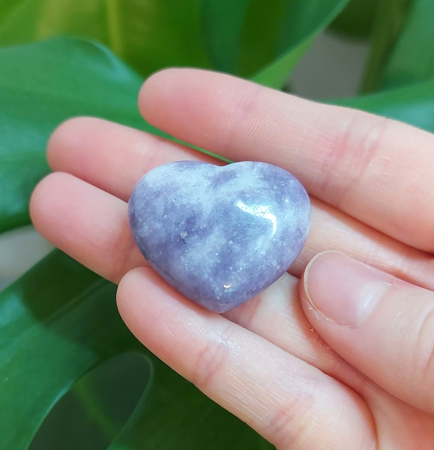 Lepidolite Heart