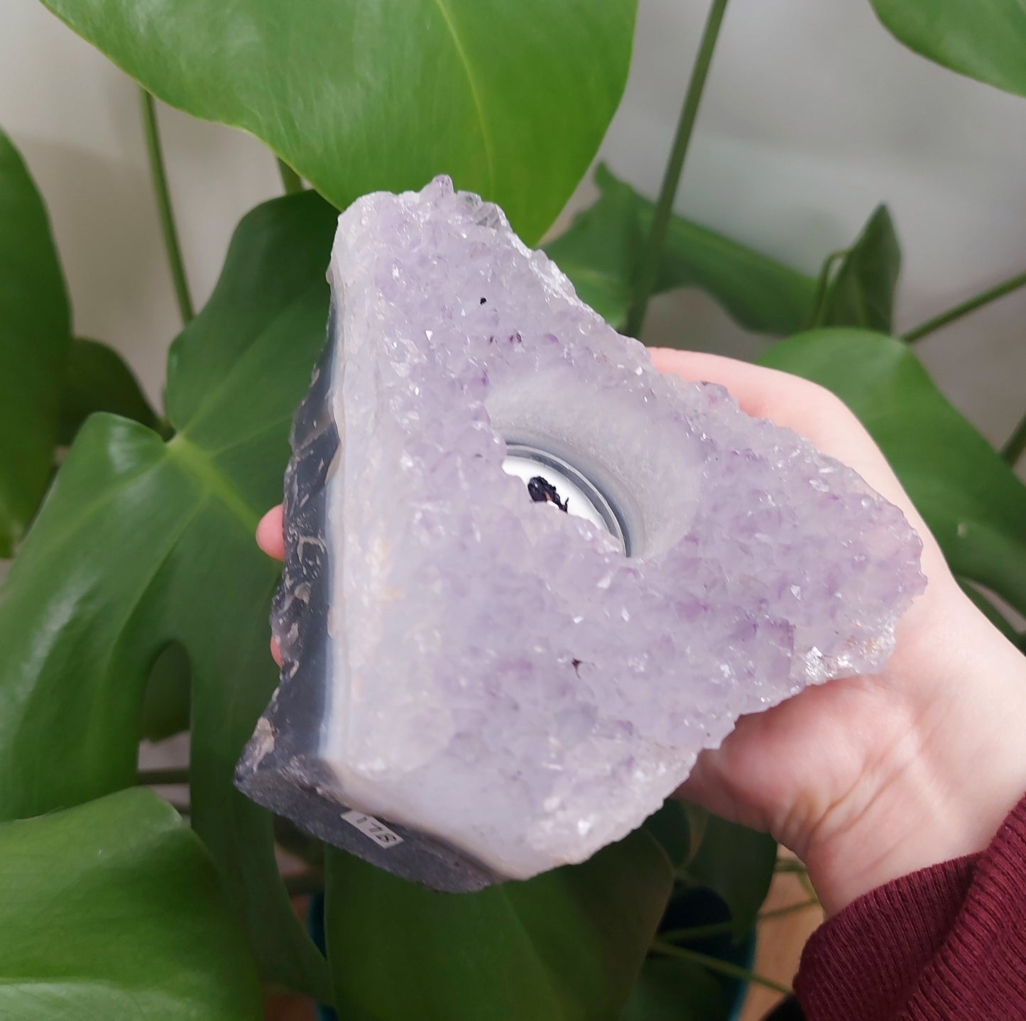 Amethyst Cluster Tealight Holder