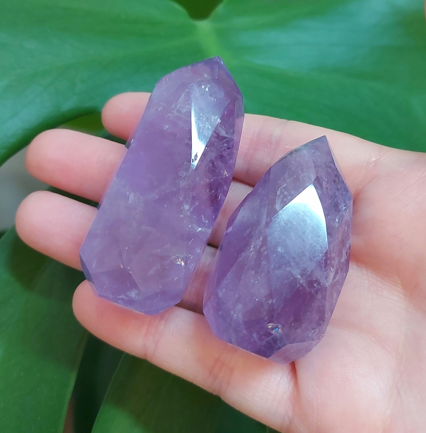 Amethyst Faceted Flame