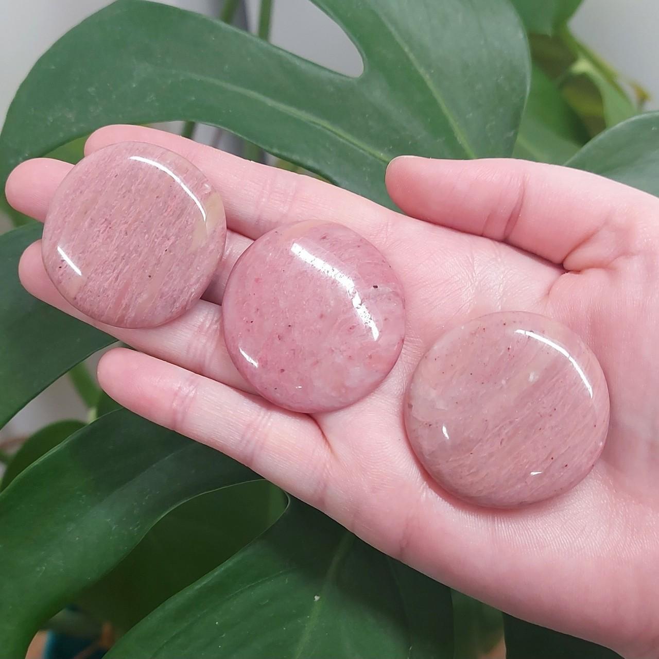 Pink Petrified Wood Flat Stone