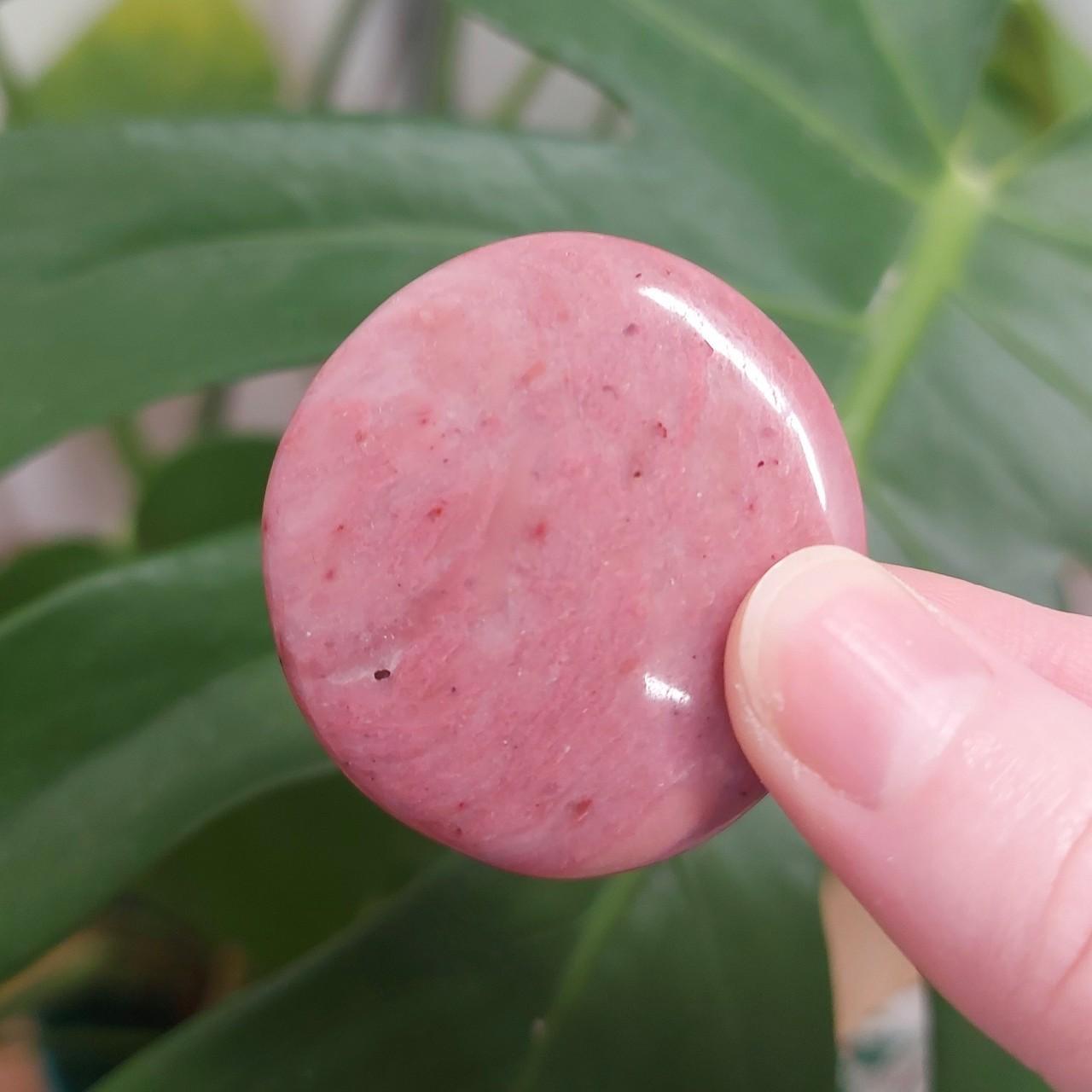 Pink Petrified Wood Flat Stone