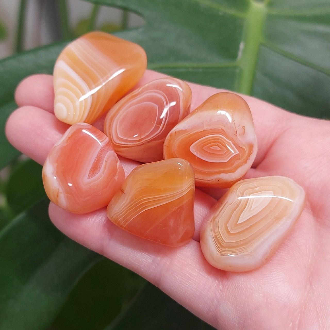 Banded Carnelian Tumble