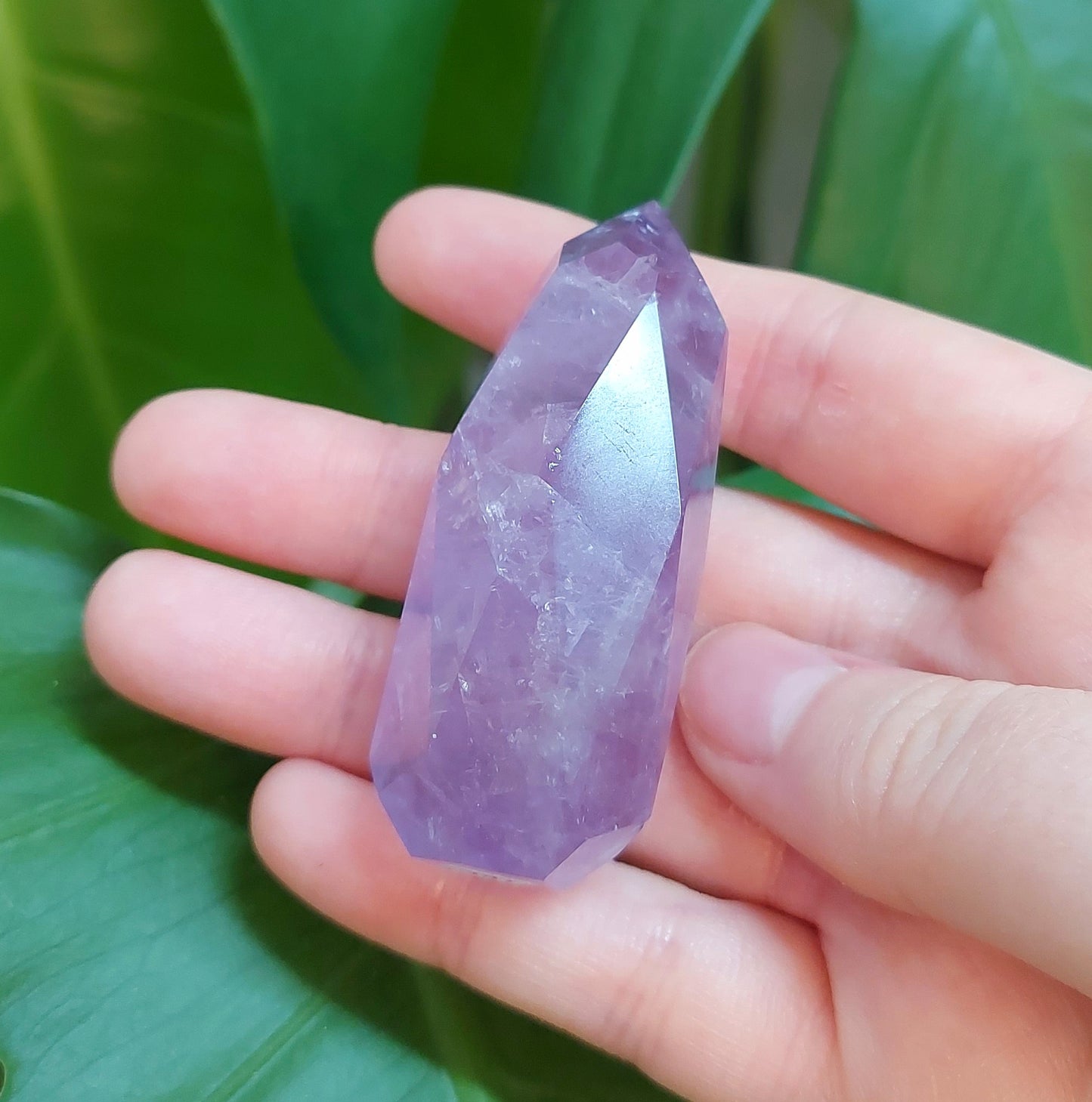 Amethyst Faceted Flame