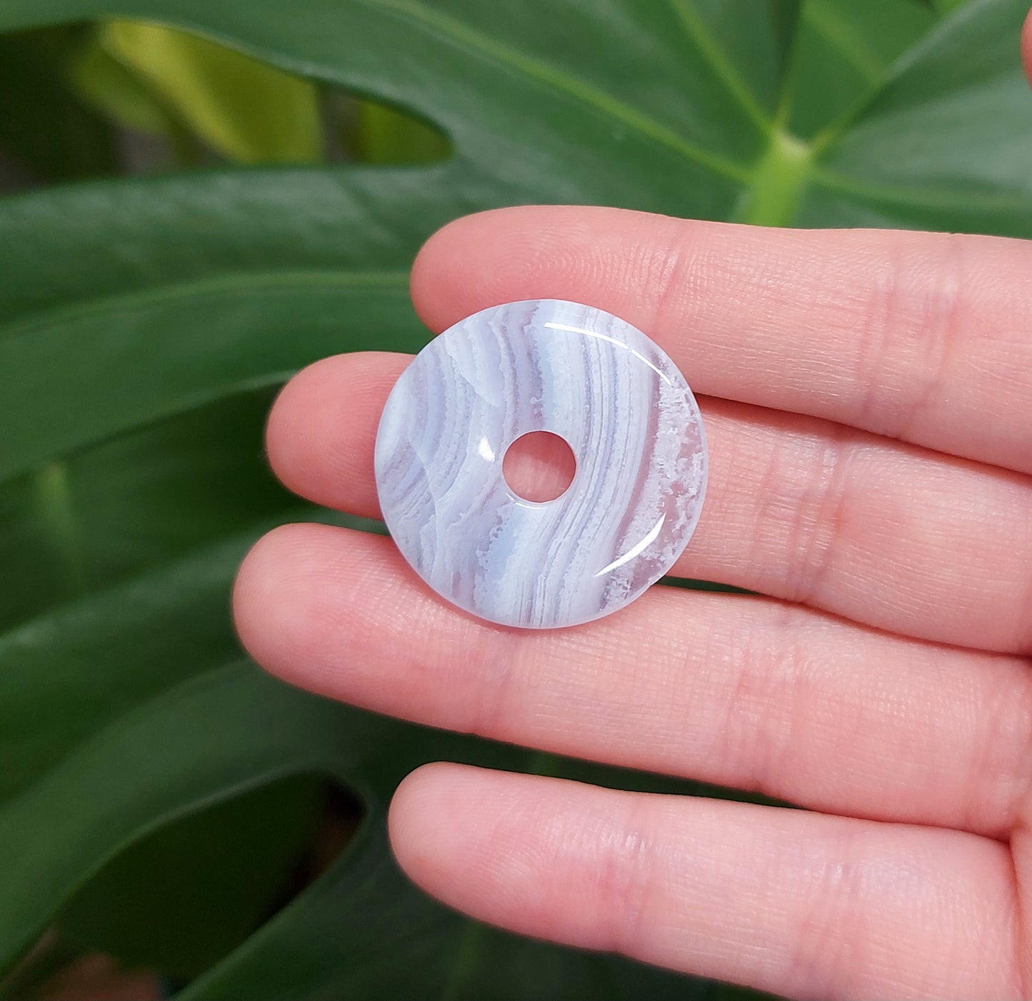 Blue Lace Agate Donut
