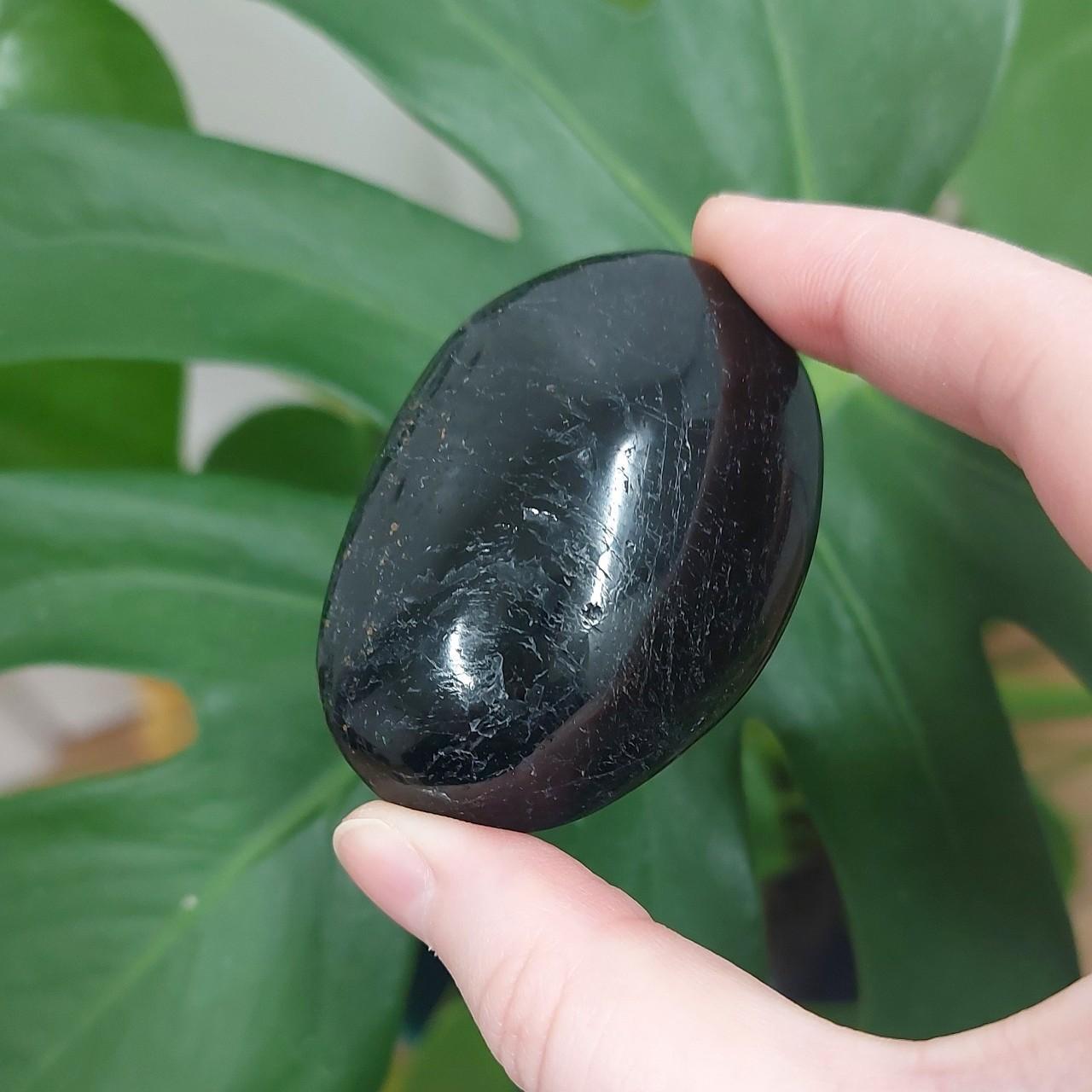 Black Tourmaline Palm Stone