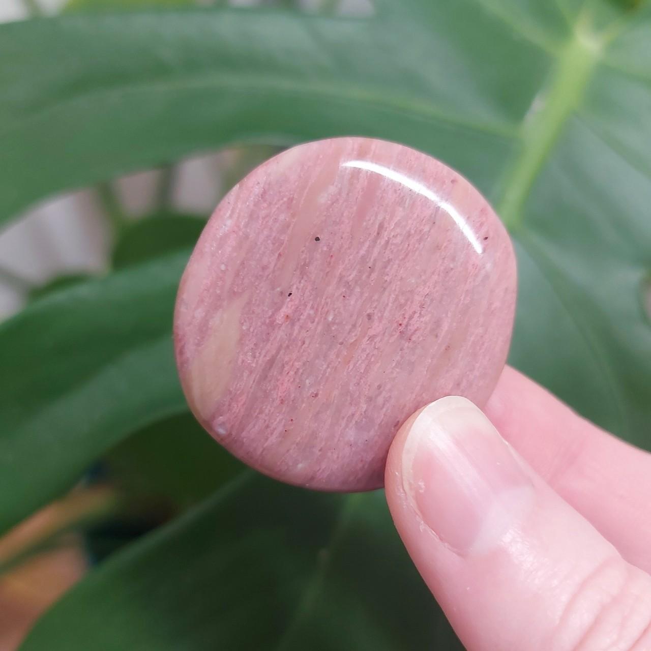 Pink Petrified Wood Flat Stone
