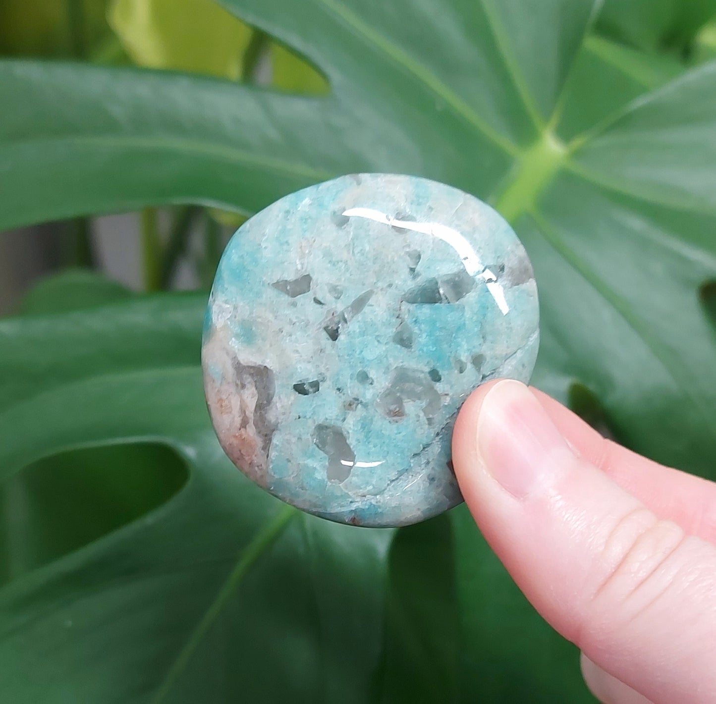 Amazonite Flat Stone