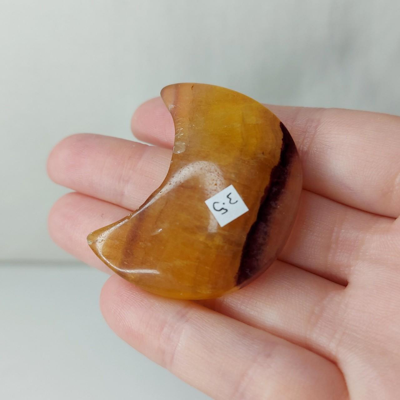 Yellow Fluorite Moon