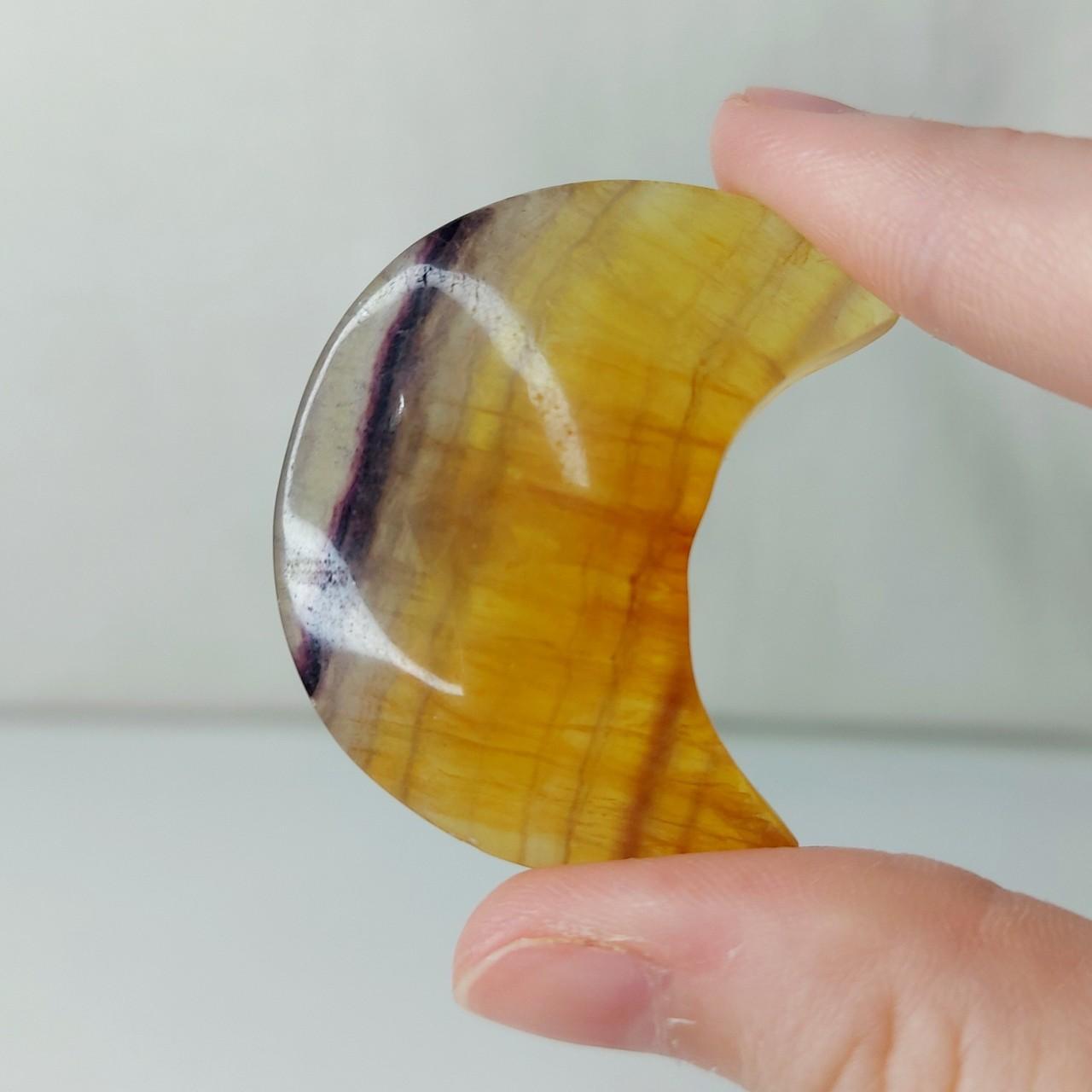 Yellow Fluorite Moon