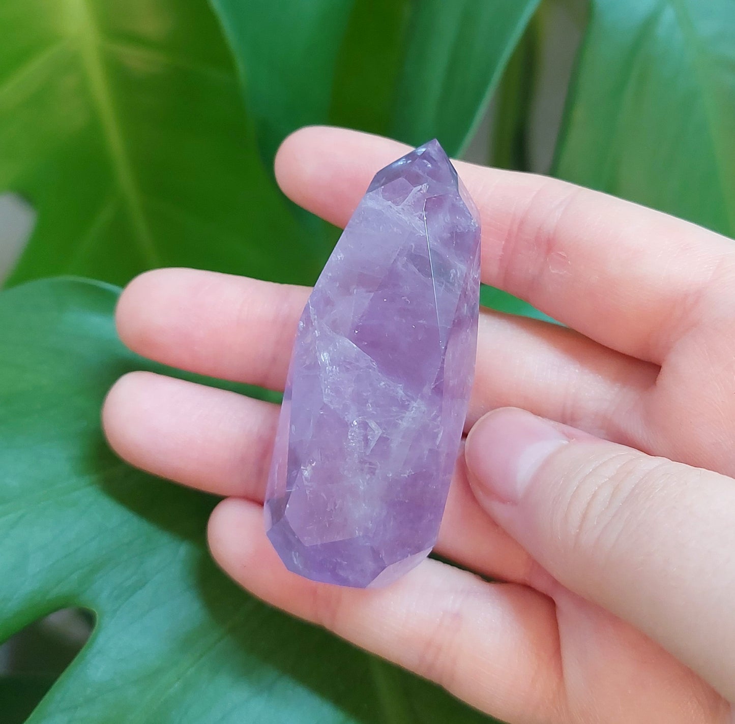 Amethyst Faceted Flame