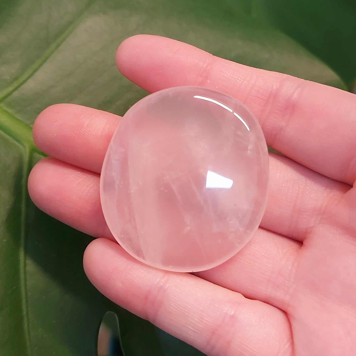 A Grade Rose Quartz Flat Stone