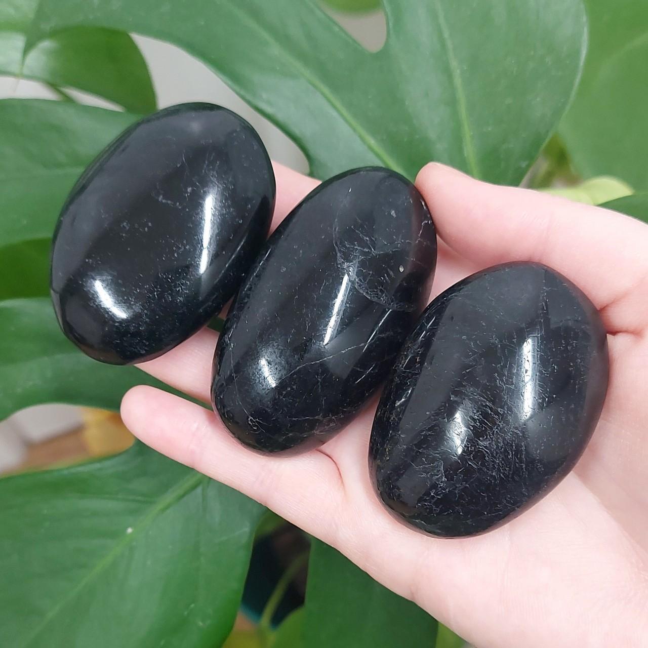Black Tourmaline Palm Stone