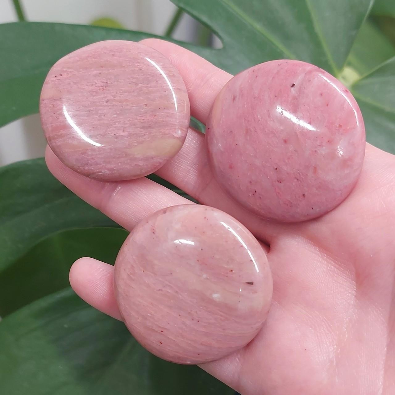 Pink Petrified Wood Flat Stone