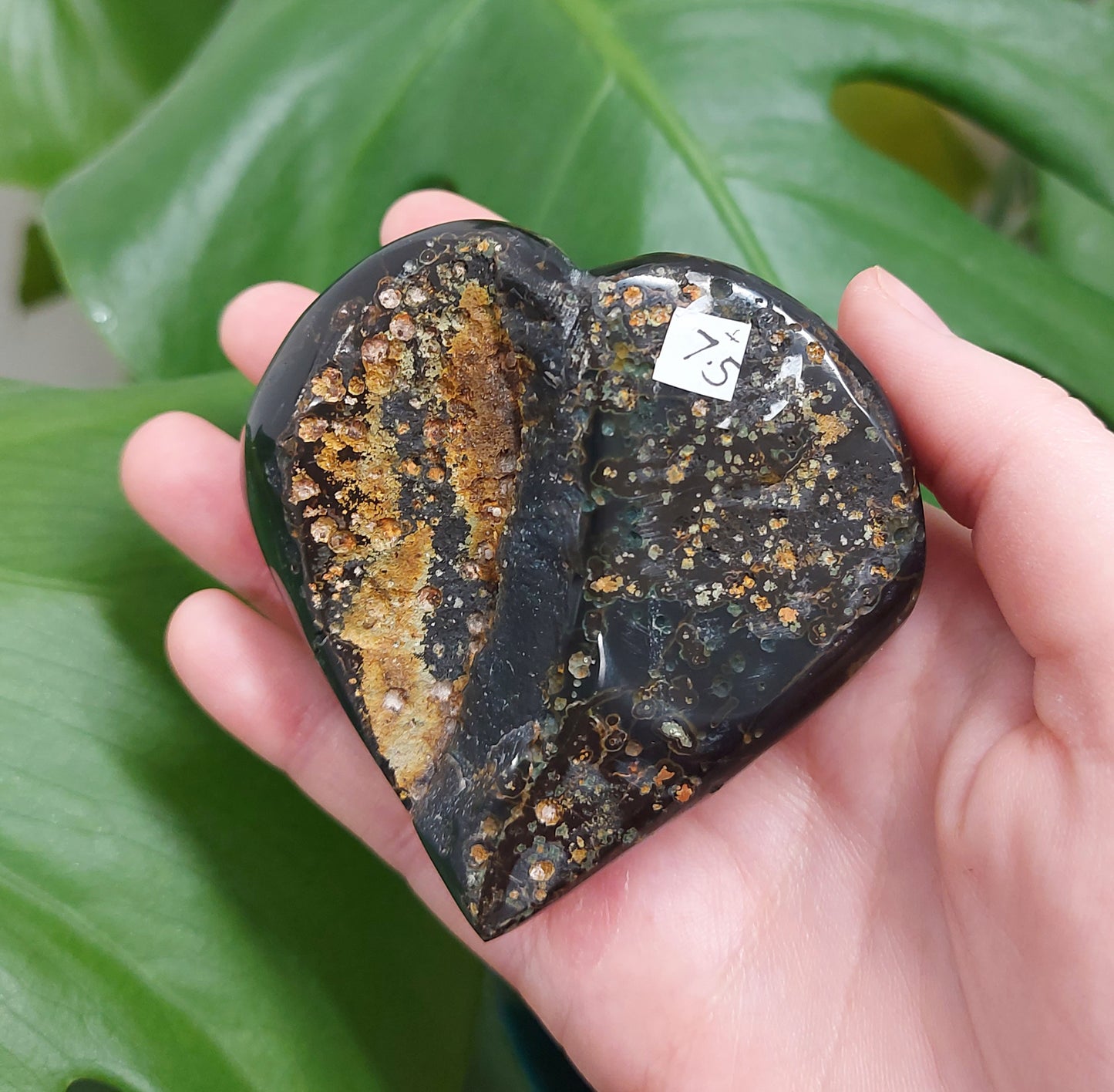 Druzy Agate Heart